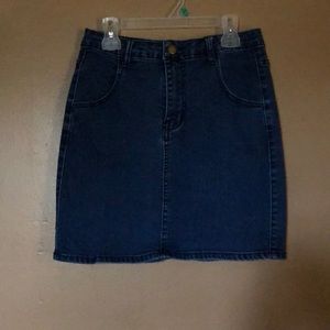 A Simple Blue Jean Skirt